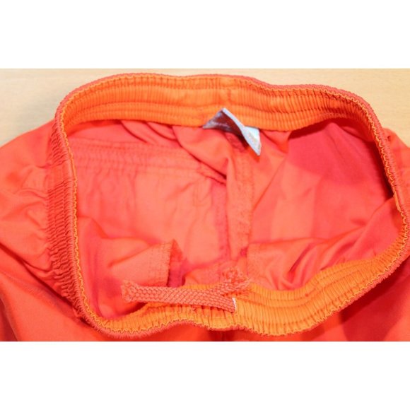 Nike Basketball Training Workout Shorts Boys Small 7-8 Orange Pockets Drawstring - Picture 4 of 5